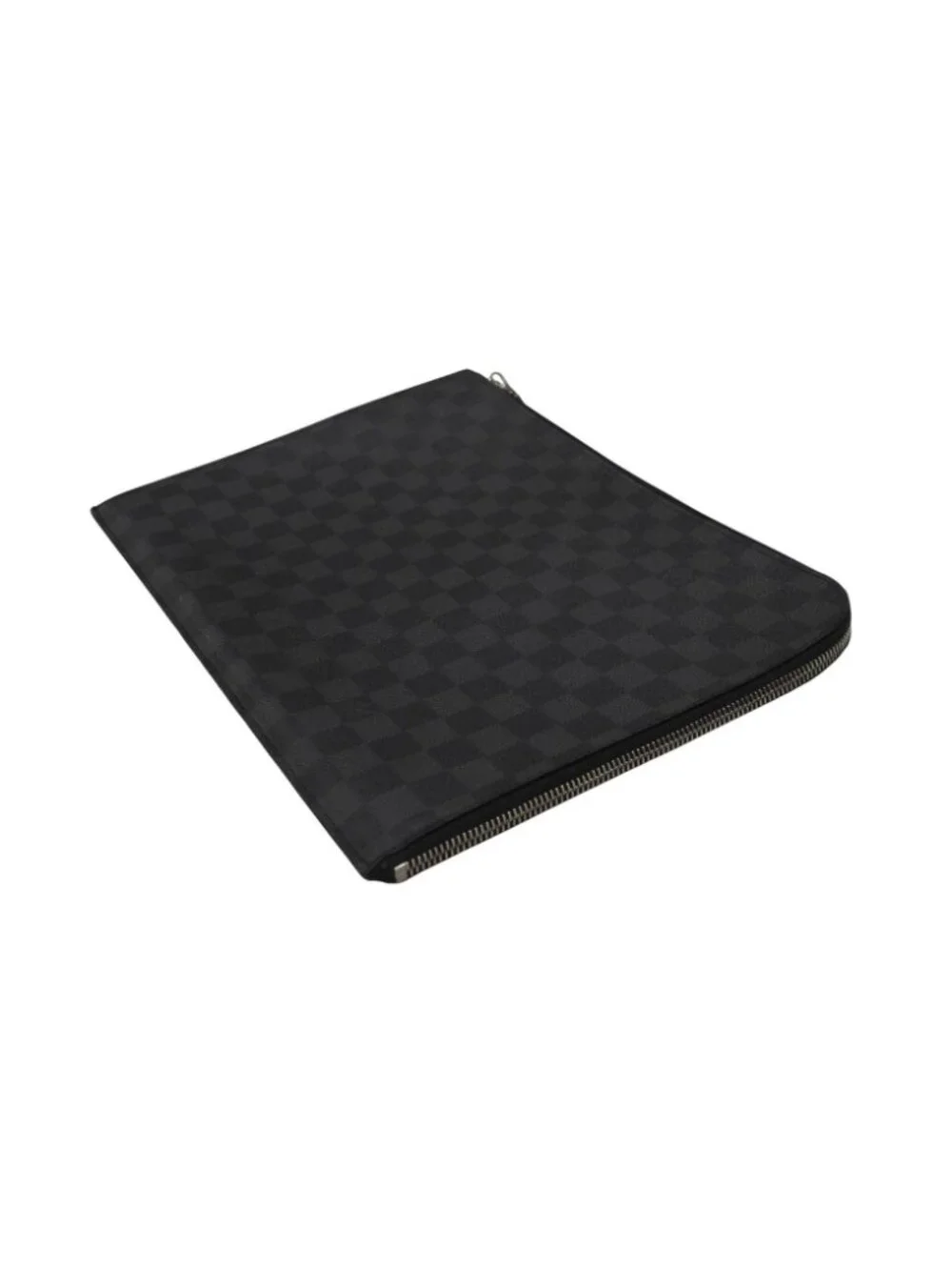 Louis Vuitton Pochette Jour GM Damier Graphite Black Gray Silver Clutch